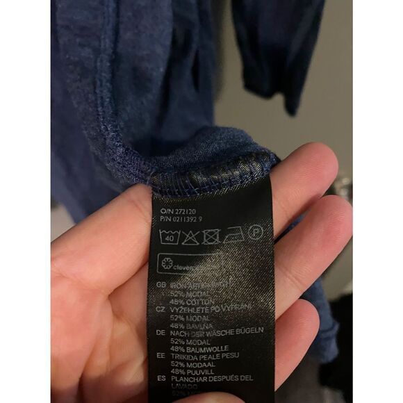 H&M Women’s Basic 3/4th Sleeve Lightweight Navy Cardigan Size Medium NWOT - Picture 4 of 6